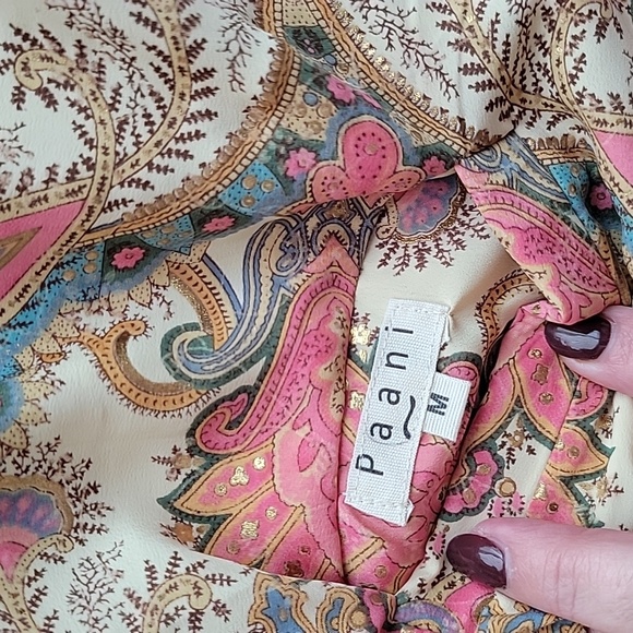 Gorgeous Paani Zip front Jacket Sz Med - Picture 9 of 9